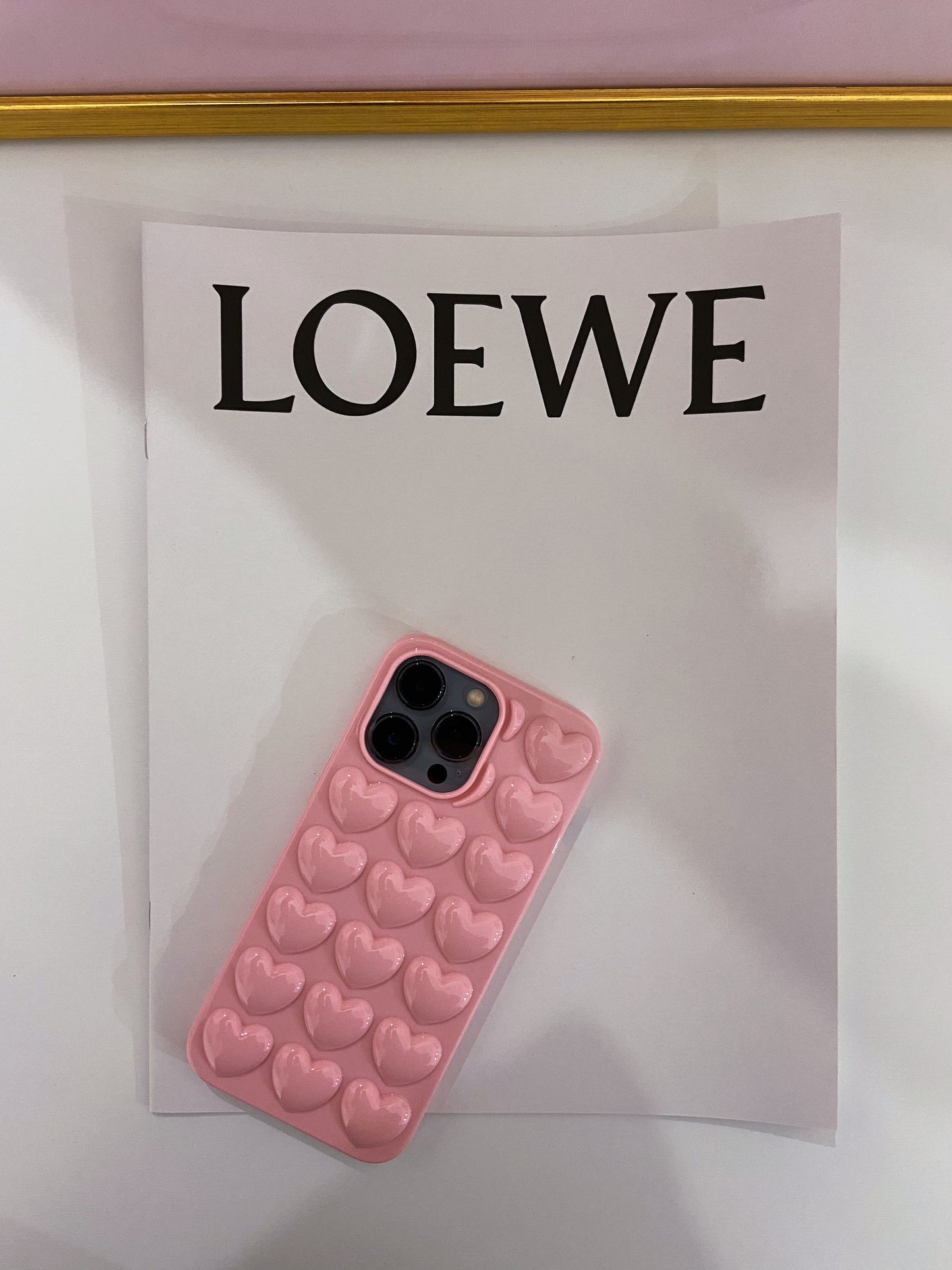 Baby Pink Love Heart Case