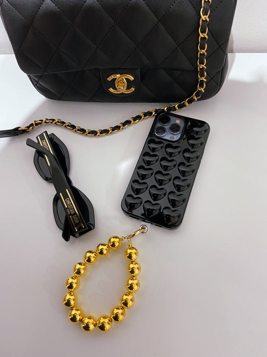 Black Love Heart Case