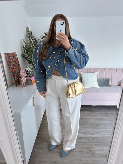 Tori Denim Top