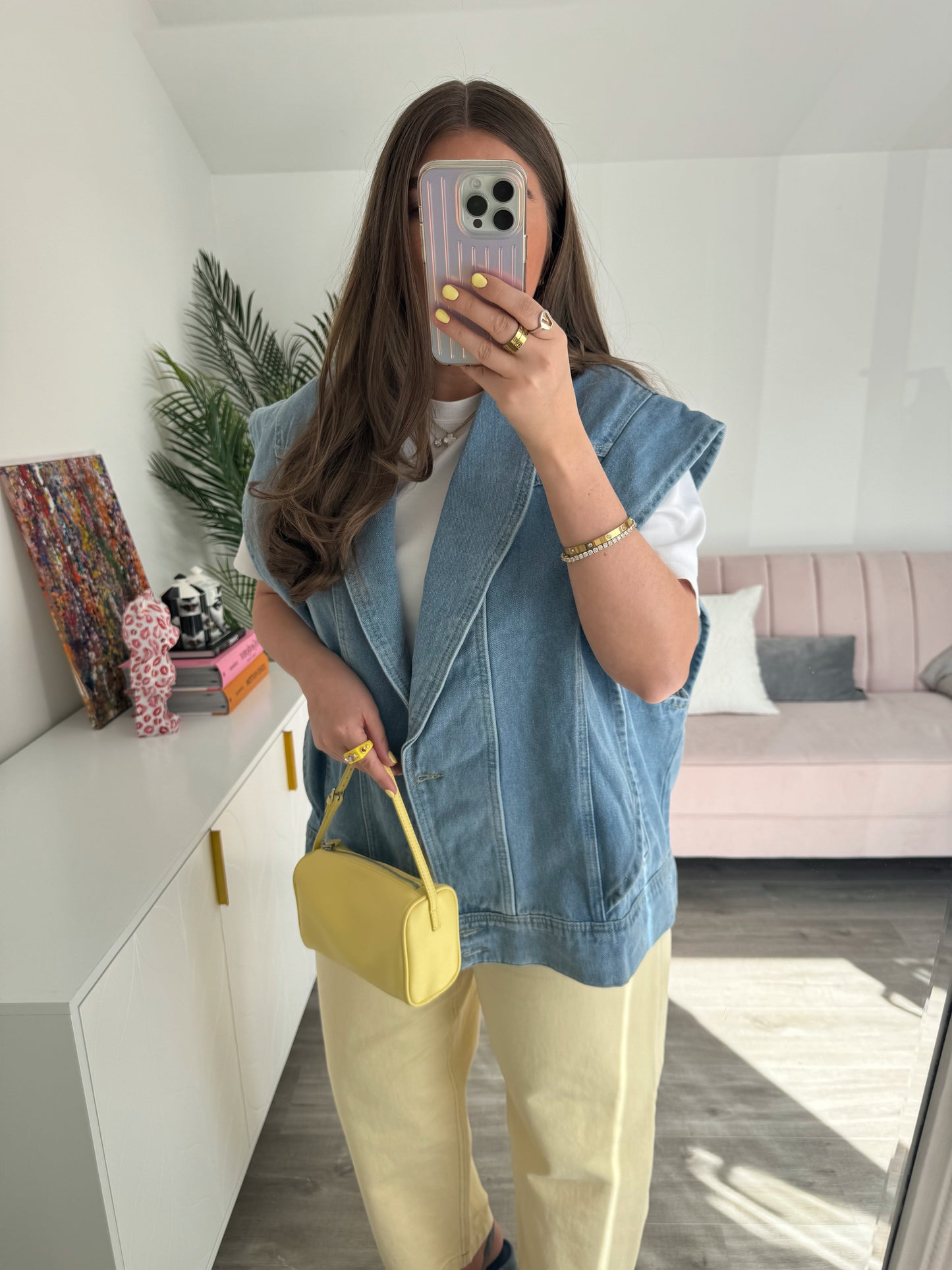 Dalia Denim Sleeveless Jacket