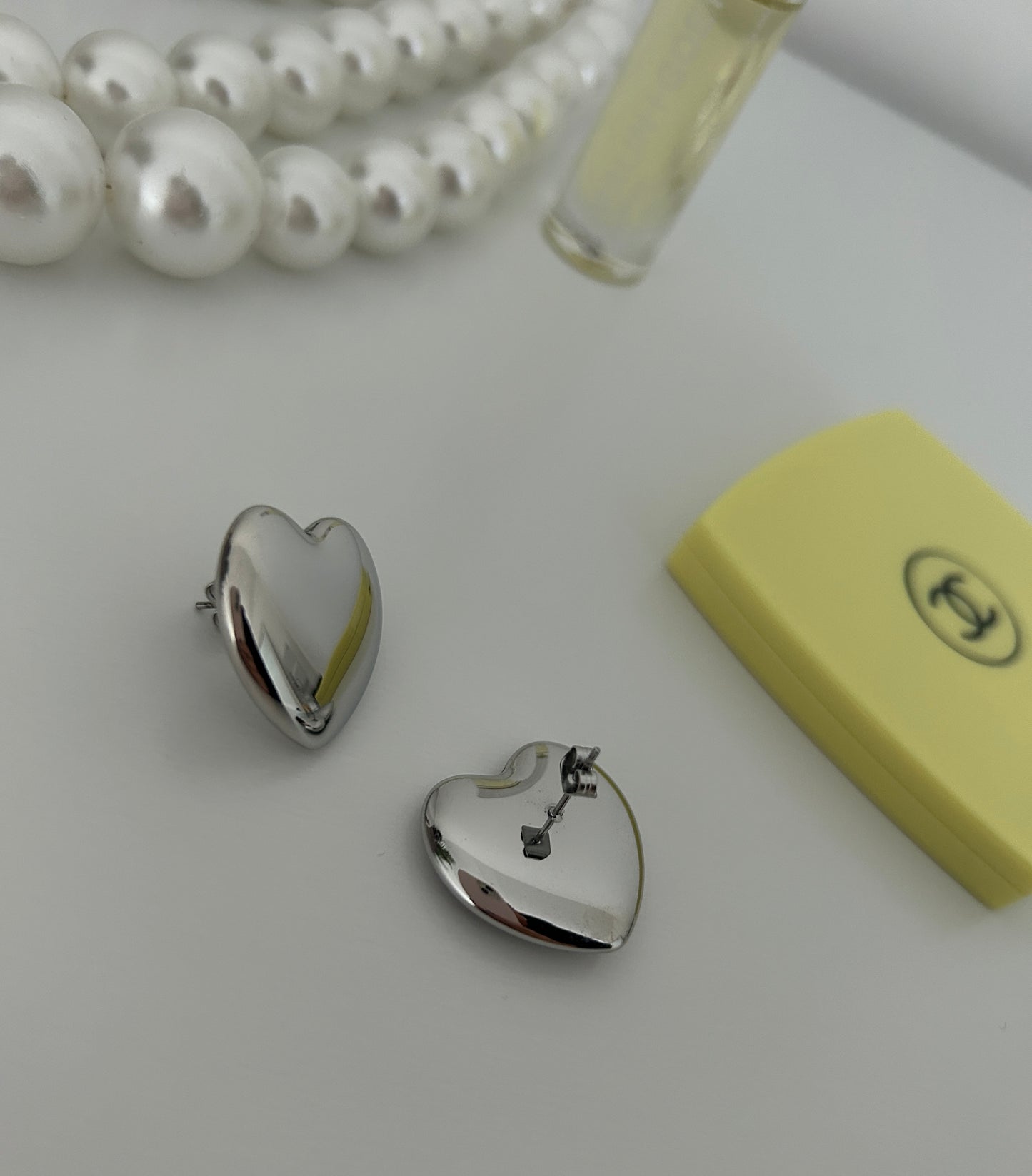 Love Heart Stud Earrings