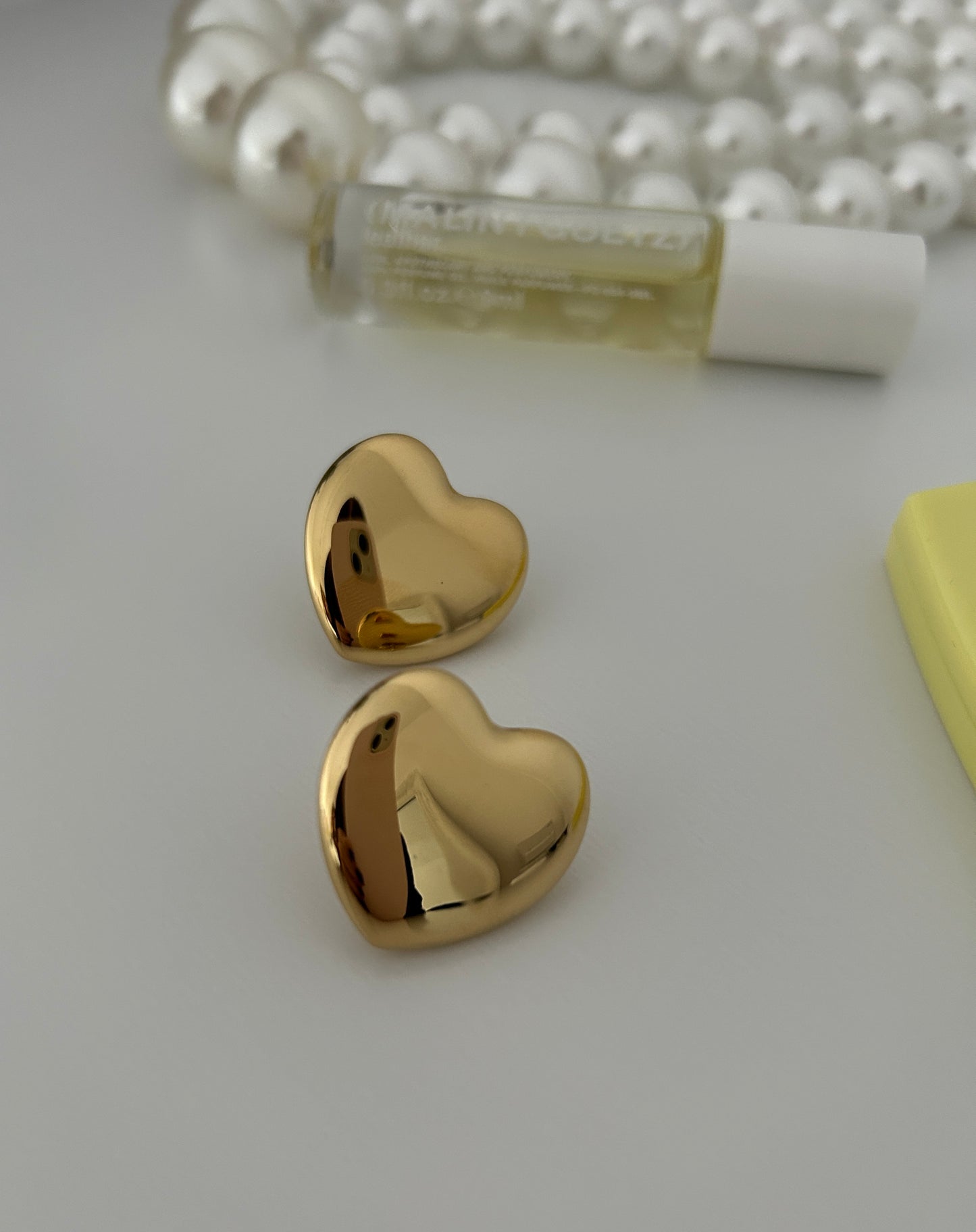 Love Heart Stud Earrings