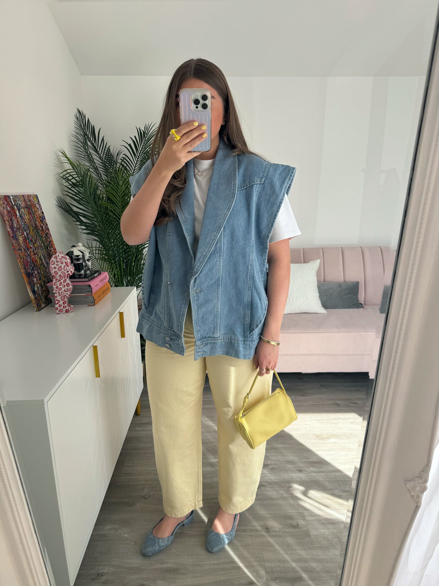 Dalia Denim Sleeveless Jacket