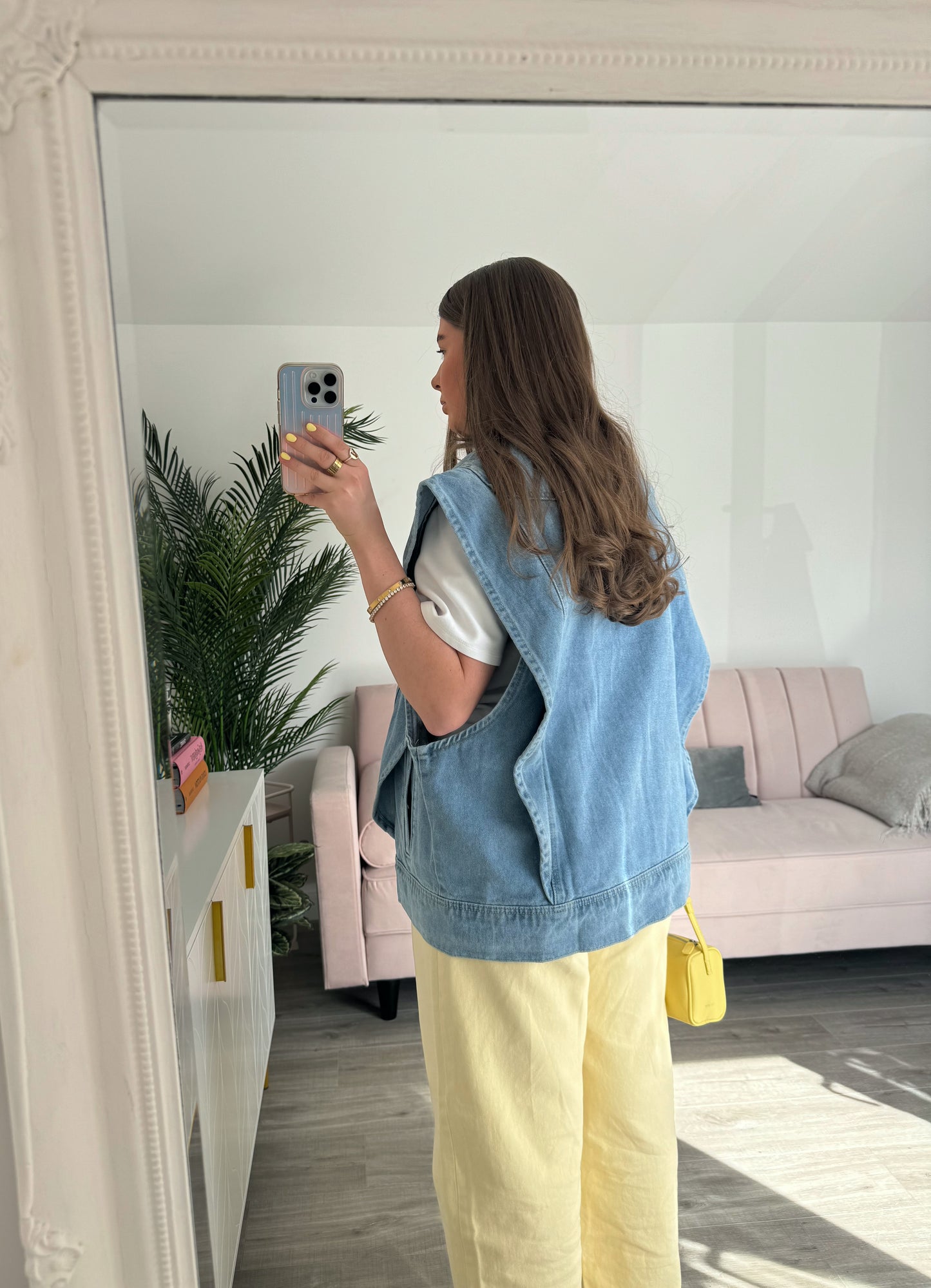 Dalia Denim Sleeveless Jacket