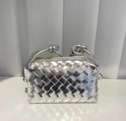 Bela Metallic Woven Bag