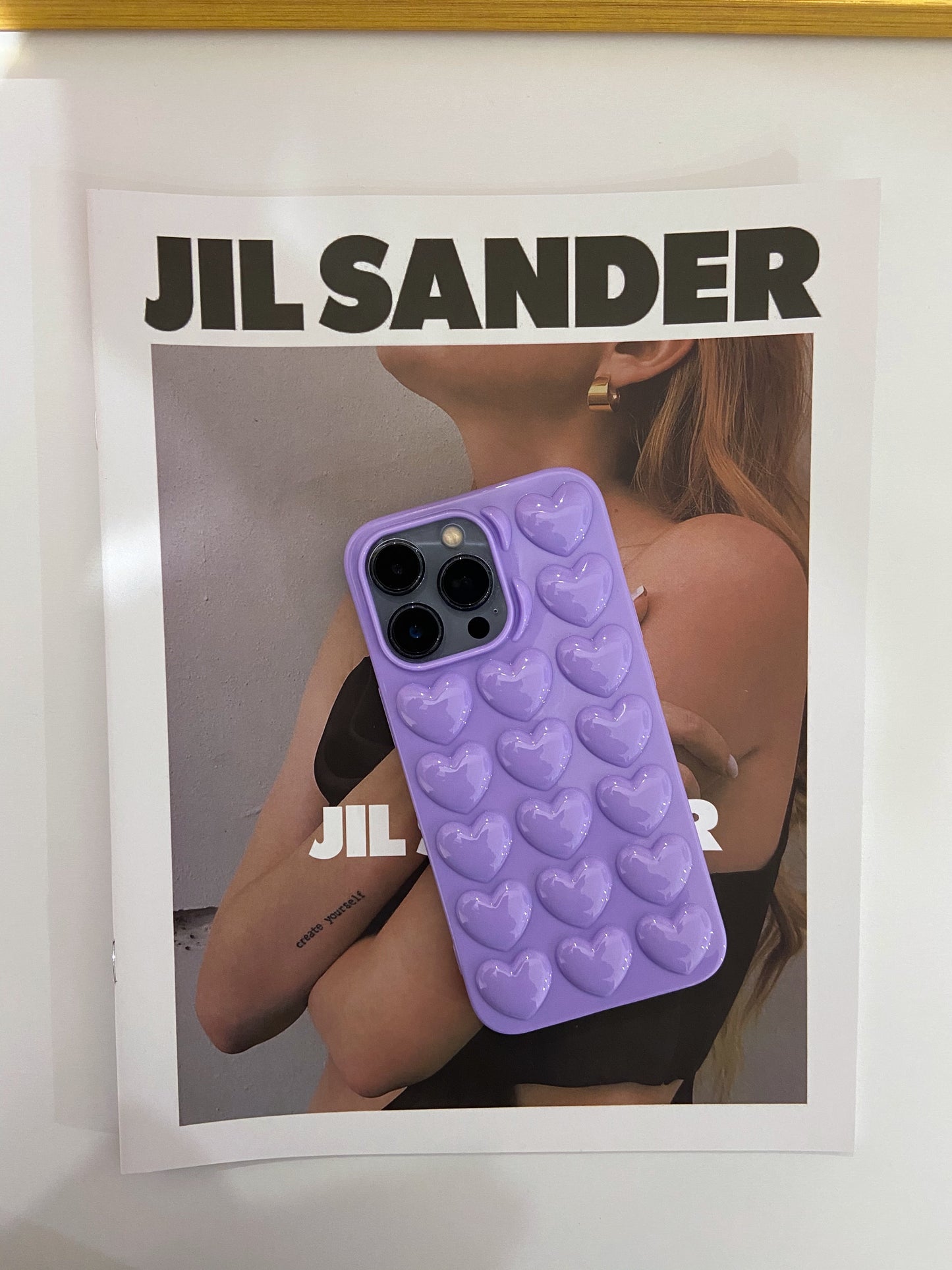 Lilac Love Heart Case