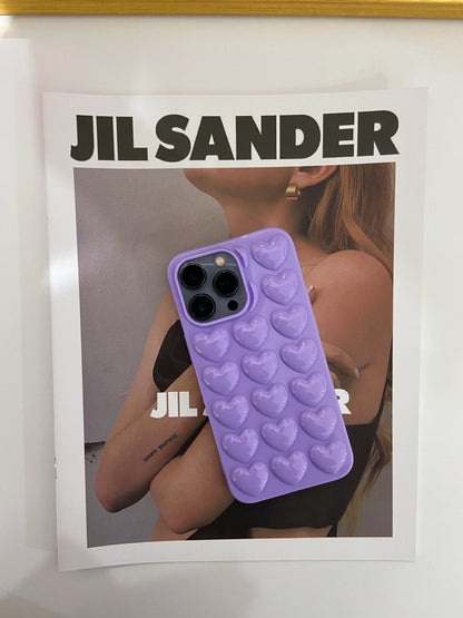 Lilac Love Heart Case