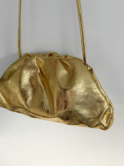 Grand Gali Metallic Cloud Bag