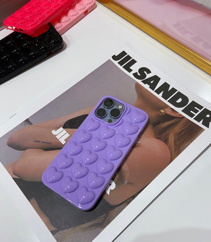 Lilac Love Heart Case