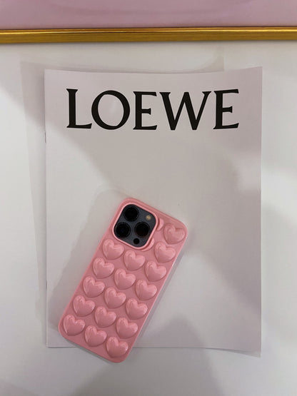Baby Pink Love Heart Case
