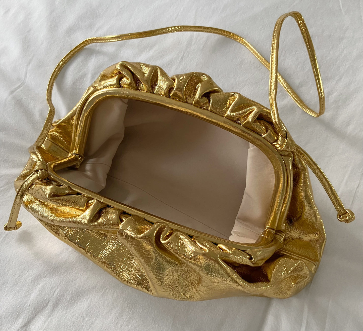 Grand Gali Metallic Cloud Bag