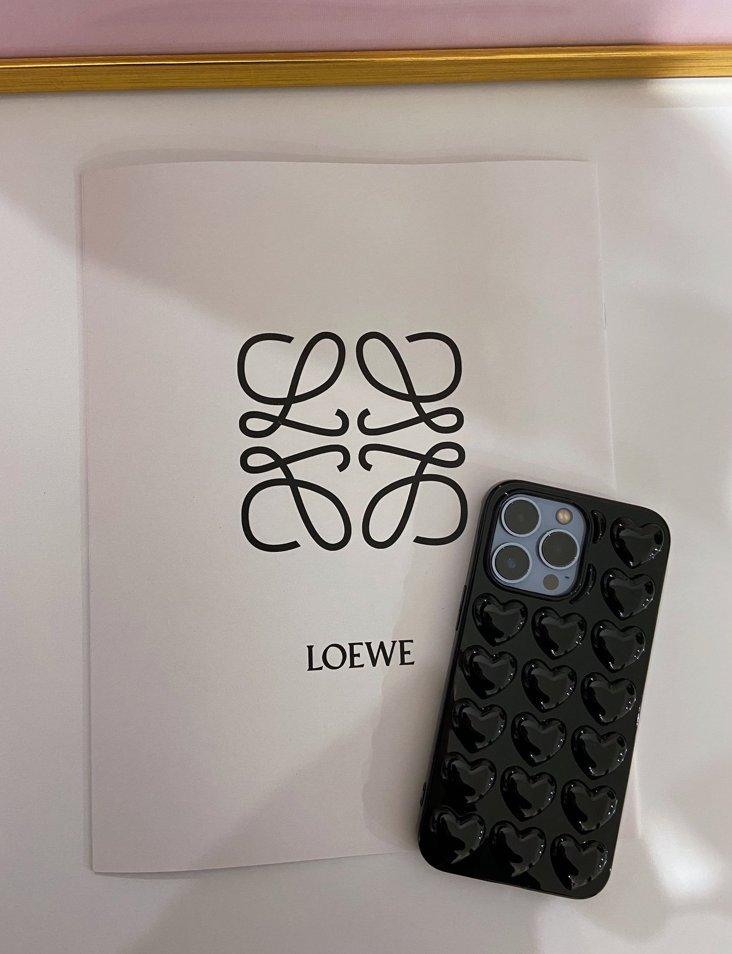 Black Love Heart Case
